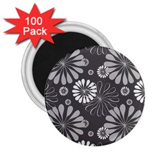 Floral Pattern 2 25  Magnets (100 Pack)  by Hansue