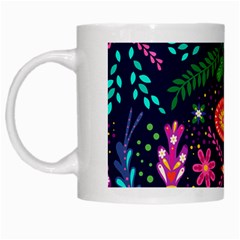 Colorful Pattern White Mugs by Hansue