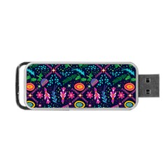 Colorful Pattern Portable Usb Flash (one Side) by Hansue