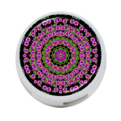 Flowers And More Floral Dancing A Power Peace Dance 4-port Usb Hub (two Sides) by pepitasart