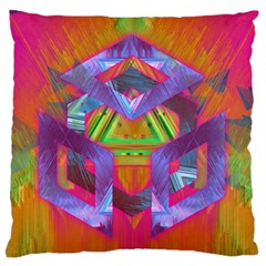 Glitch Glitch Art Grunge Distortion Standard Flano Cushion Case (two Sides) by Nexatart