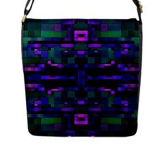 Abstract Pattern Desktop Wallpaper Flap Closure Messenger Bag (l) by Nexatart