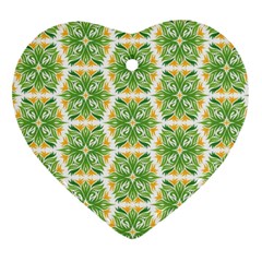 Pattern Abstract Decoration Flower Heart Ornament (two Sides)