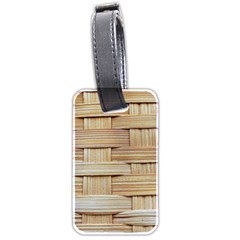 Wicker Model Texture Craft Braided Luggage Tags (two Sides) by Nexatart