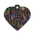 Background Wallpaper Abstract Lines Dog Tag Heart (Two Sides)