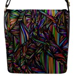 Background Wallpaper Abstract Lines Flap Closure Messenger Bag (S)