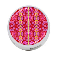 Roses And Butterflies On Ribbons As A Gift Of Love 4-port Usb Hub (one Side) by pepitasart