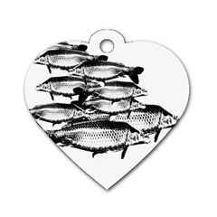 Carp Fish Dog Tag Heart (one Side) by kunstklamotte023