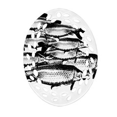 Carp Fish Ornament (oval Filigree) by kunstklamotte023