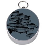 Carp fish Silver Compasses