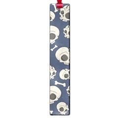 Halloween Skull Pattern Large Book Marks by Valentinaart