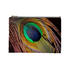 Bird Feather Background Nature Cosmetic Bag (large) by Sapixe