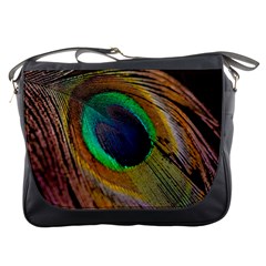 Bird Feather Background Nature Messenger Bag by Sapixe