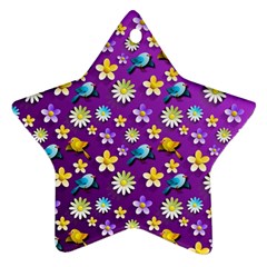 Default Floral Tissue Curtain Ornament (star) by Sapixe