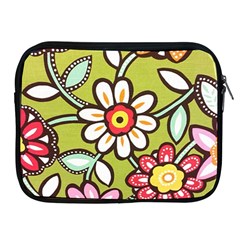 Flowers Fabrics Floral Design Apple Ipad 2/3/4 Zipper Cases by Sapixe