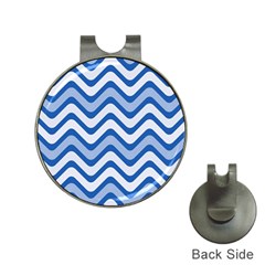 Waves Wavy Lines Pattern Design Hat Clips With Golf Markers by Sapixe