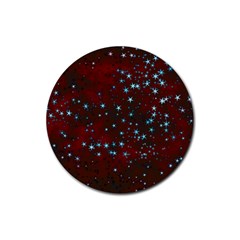 Background Christmas Decoration Rubber Coaster (round)  by Sapixe