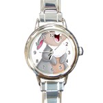 Bear Round Italian Charm Watch