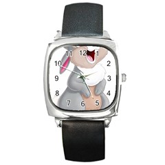 Bear Square Metal Watch