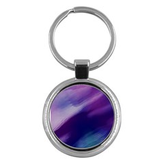 Purple Background Art Abstract Watercolor Key Chains (round)  by Sapixe