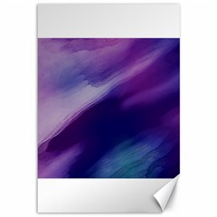 Purple Background Art Abstract Watercolor Canvas 12  X 18  by Sapixe