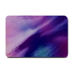 Purple Background Art Abstract Watercolor Small Doormat  by Sapixe
