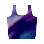 Purple Background Art Abstract Watercolor Full Print Recycle Bag (M) Back