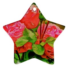 Figure Watercolor Art Nature Ornament (star) by Sapixe