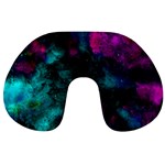 Background Art Abstract Watercolor Travel Neck Pillows Back