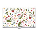 Floral Christmas pattern  Business Card Holder