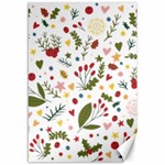 Floral Christmas pattern  Canvas 12  x 18 