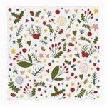 Floral Christmas pattern  Medium Glasses Cloth (2-Side)