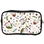 Floral Christmas pattern  Toiletries Bag (One Side)