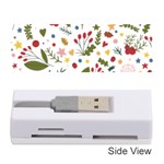 Floral Christmas pattern  Memory Card Reader (Stick)