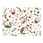 Floral Christmas pattern  Double Sided Flano Blanket (Mini) 