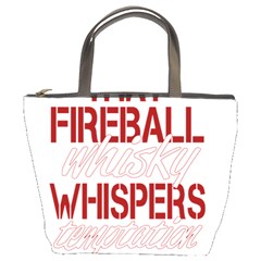 Fireball Whiskey Shirt Solid Letters 2016 Bucket Bag