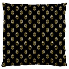 Venetian Mask Motif Pattern 1 Large Cushion Case (two Sides) by dflcprintsclothing