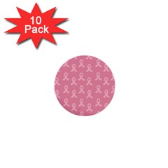 Pink Ribbon - Breast Cancer Awareness Month 1  Mini Buttons (10 Pack)  by Valentinaart