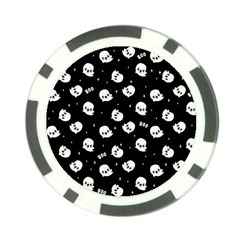 Cute Kawaii Ghost Pattern Poker Chip Card Guard by Valentinaart