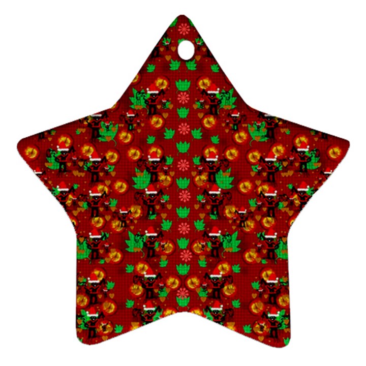 Christmas Time With Santas Helpers Ornament (Star)