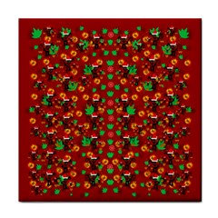 Christmas Time With Santas Helpers Face Towel by pepitasart