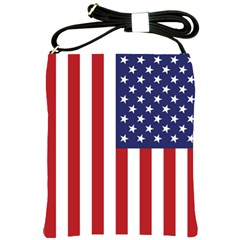 Us Flag Stars And Stripes Maga Shoulder Sling Bag by snek