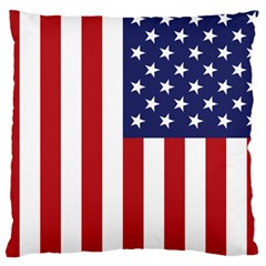 Us Flag Stars And Stripes Maga Large Cushion Case (two Sides) by snek