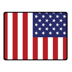 Us Flag Stars And Stripes Maga Double Sided Fleece Blanket (small)  by snek