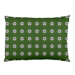 Logo Kekistan Pattern Elegant With Lines On Green Background Pillow Case (two Sides) by snek