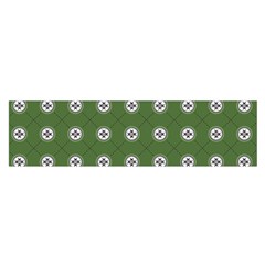 Logo Kekistan Pattern Elegant With Lines On Green Background Satin Scarf (oblong) by snek