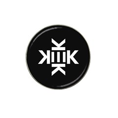 Official Logo Kekistan Circle Black And White On Black Background Hat Clip Ball Marker (4 Pack) by snek