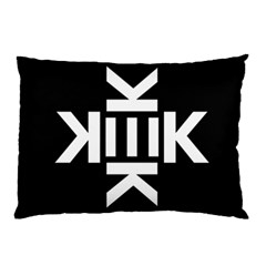 Official Logo Kekistan Circle Black And White On Black Background Pillow Case (two Sides) by snek