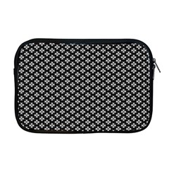 Logo Kek Pattern Black And White Kekistan Black Background Apple Macbook Pro 17  Zipper Case by snek