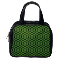 Logo Kek Pattern Black And Kekistan Green Background Classic Handbag (one Side) by snek